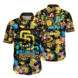 San Diego Padres Tropical Pineapple Hawaiian Shirt For Summer Vibes