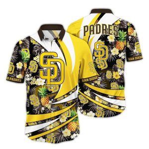 San Diego Padres Tropical Pineapple Floral Hawaiian Shirt For Fans