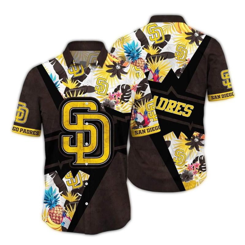 San Diego Padres Pineapple Pattern Hawaiian Shirt 1
