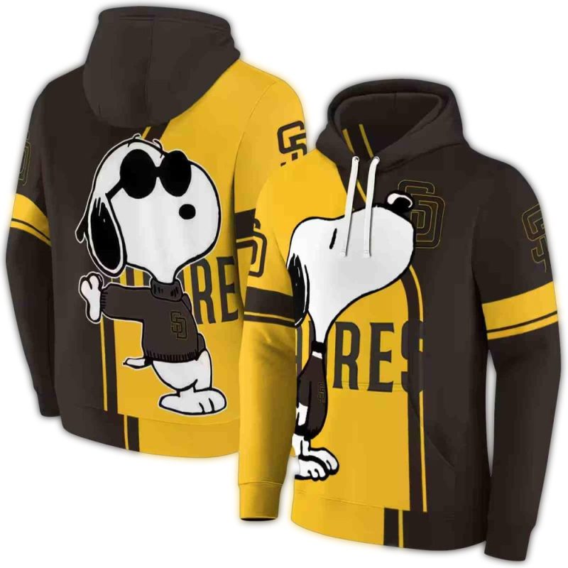 San Diego Padres Playful Snoopy AOP Hoodie 1