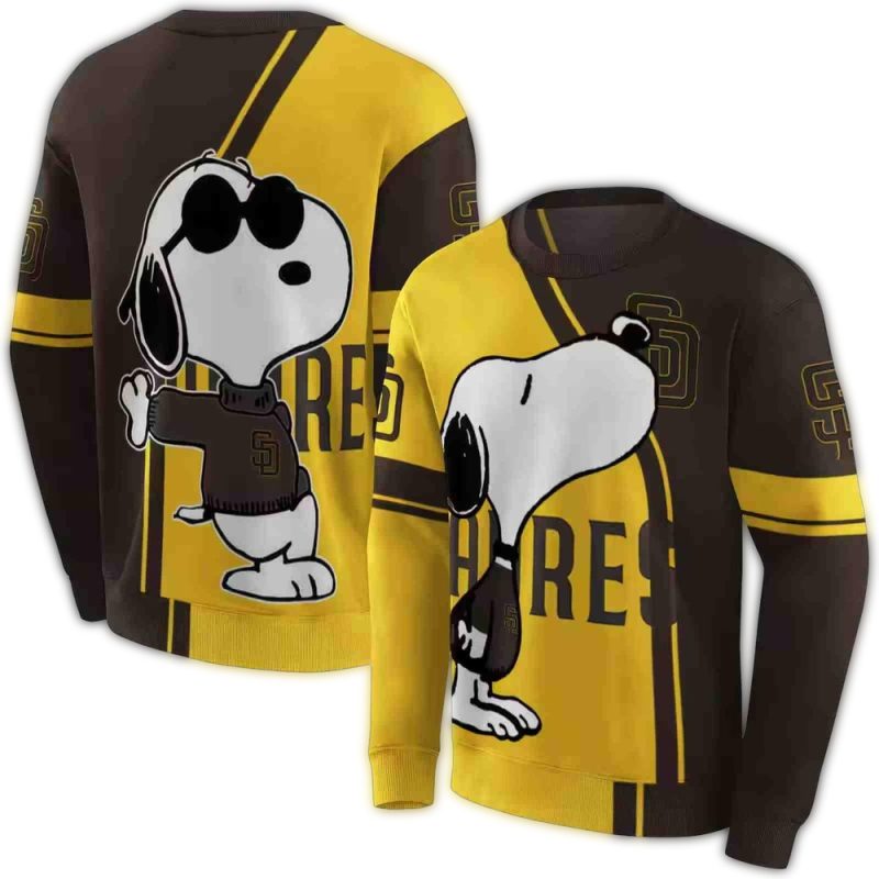 San Diego Padres Playful Snoopy AOP Sweatshirt 1