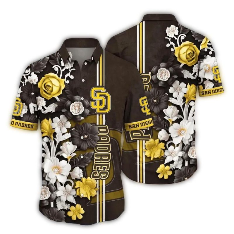 San Diego Padres Regal Blossom Hawaiian Shirt 1