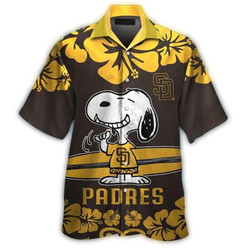 San Diego Padres Snoopy Surf Tropical Hawaiian Shirt 1