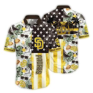 San Diego Padres Stars And Stripes Hawaiian Shirt For Fans