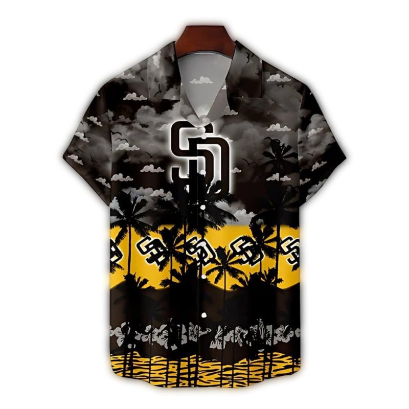 San Diego Padres Stormy Sunset Hawaiian Shirt 1