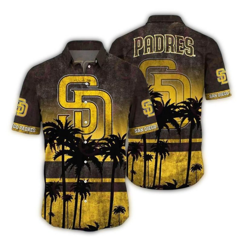 San Diego Padres Sunset Vibes Hawaiian Shirt 1
