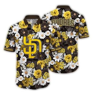 San Diego Padres Floral Hawaiian Shirt - Tropical Style For Fans