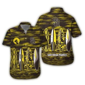 San Diego Padres Hawaiian Shirt - Surf-Inspired Beachwear For Fans