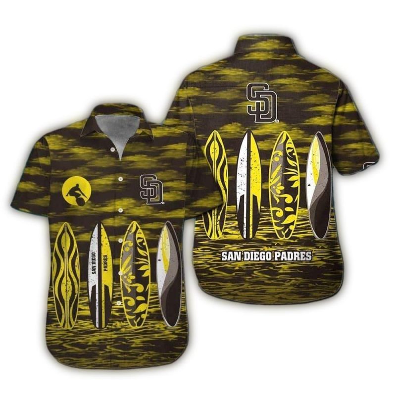 San Diego Padres Surf Beach Hawaiian Shirt 1