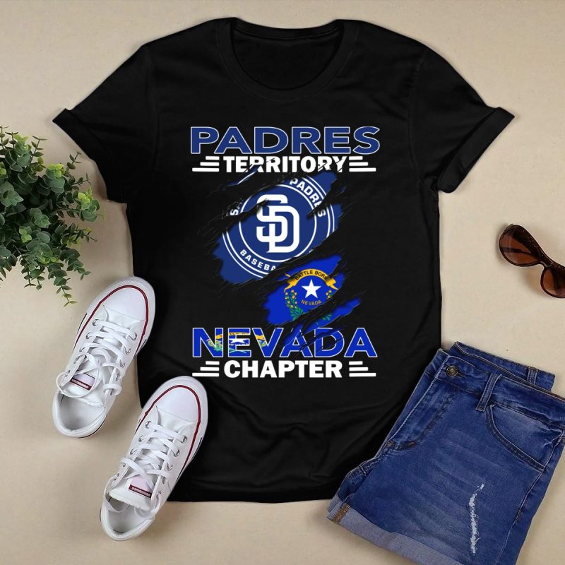 San Diego Padres Territory Nevada Chapter Battle Born T Shirt Black 1