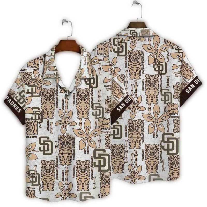 San Diego Padres Tiki Tropics Hawaiian Shirt 1