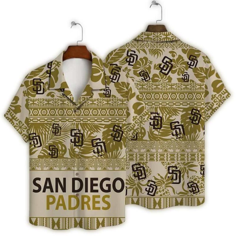 San Diego Padres Tribal Breeze Hawaiian Shirt 1