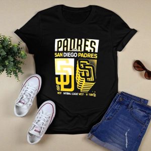 San Diego Padres Nl West Stack Graphic T-Shirt For Fans