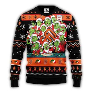 San Francisco Giants Grinch 12 Ugly Christmas Sweater For Fans