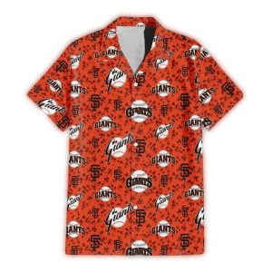 San Francisco Giants All-Over Logo Hawaiian Shirt For Fans