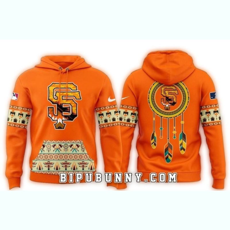 San Francisco Giants American Heritage Night All over Print Hoodie 1