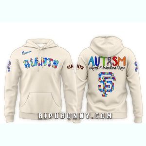 San Francisco Giants Autism Night All-Over Print Hoodie For Fans