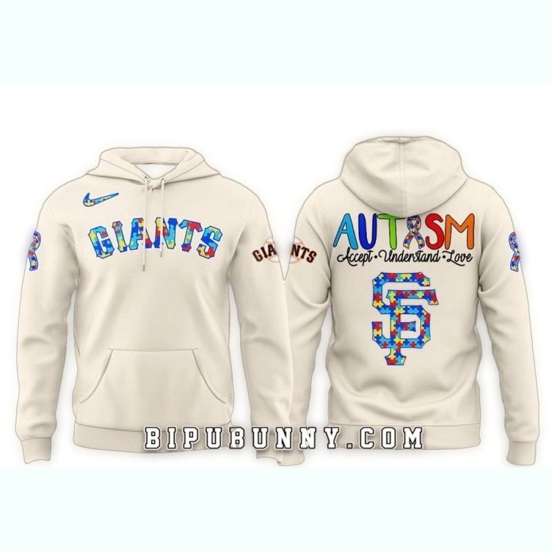 San Francisco Giants Autism Night All over Print Hoodie 1