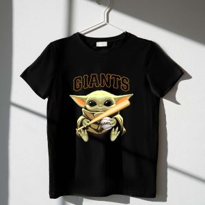 Baby Yoda San Francisco Giants Baseball T-Shirt For Kids
