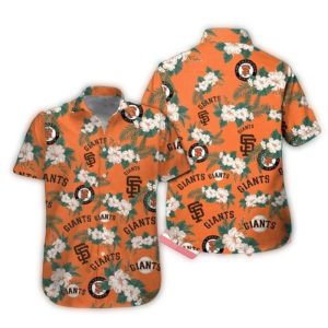 San Francisco Giants Floral Pattern Hawaiian Shirt For Baseball Fans