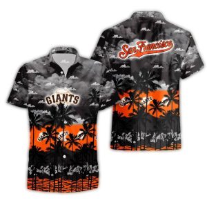 San Francisco Giants Sunset Hawaiian Shirt For Beach Days