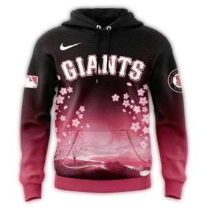 San Francisco Giants Cherry Blossom 2025 All-Over Print Hoodie For Fans