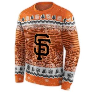 San Francisco Giants Christmas Trees Ugly Holiday Sweatshirt
