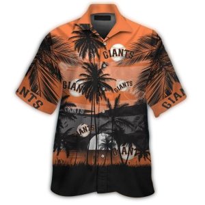 San Francisco Giants Tropical Hawaiian Shirt - Coconut Dawn Design
