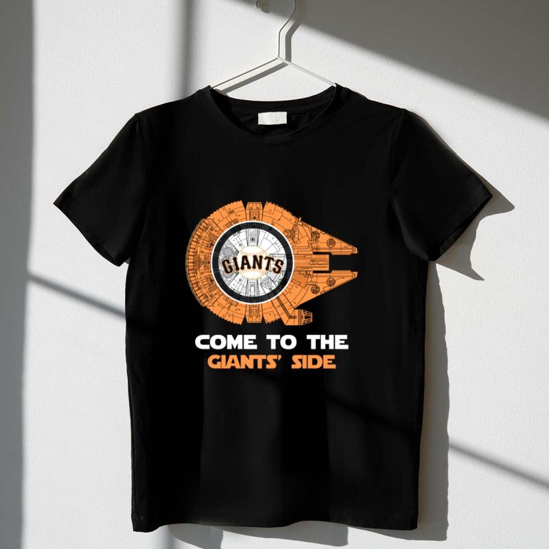 San Francisco Giants Come to the Giants Side Millennium Falcon T Shirt t shirt 1 1