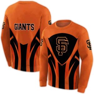 San Francisco Giants All-Over Print Sweatshirt With Concentric Lines Design