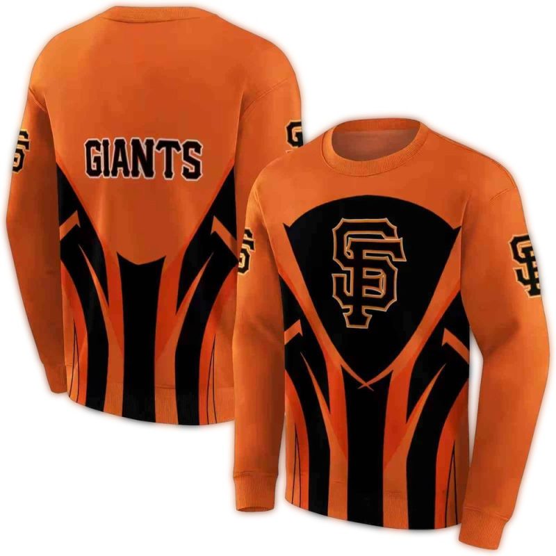San Francisco Giants Concentric Lines All over Print Sweatshirt 1