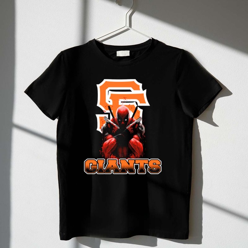 San Francisco Giants Deadpool Crossover Fans T Shirt t shirt 1 1
