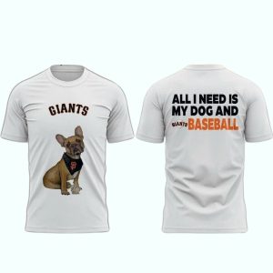 San Francisco Giants French Bulldog Dog Days All-Over Print T-Shirt 2025