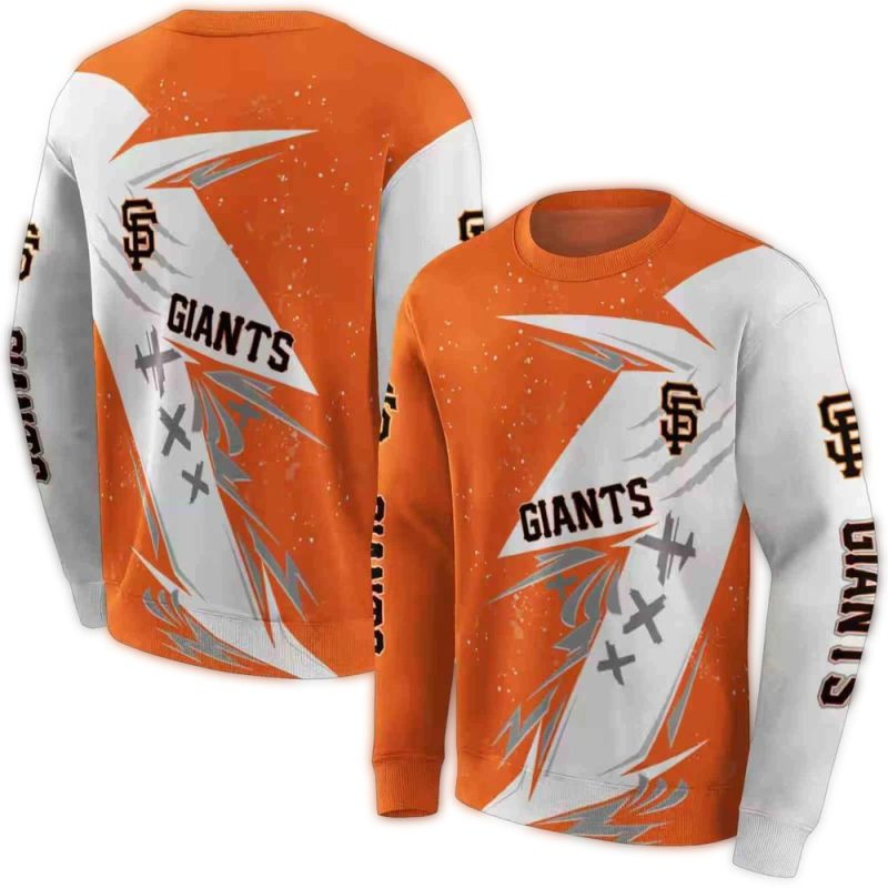 San Francisco Giants Dynamic Slash All over Print Sweatshirt 1