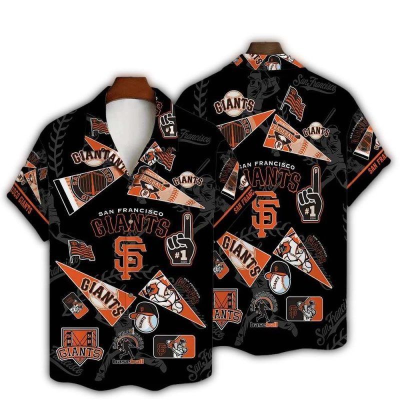 San Francisco Giants Fan Patch Collage Hawaiian Shirt 1