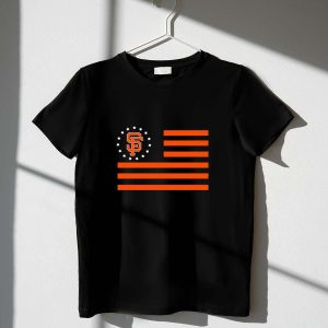 San Francisco Giants Flag Baseball T-Shirt - Fan Apparel For Game Day