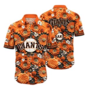 San Francisco Giants Floral Pattern Hawaiian Shirt For Fans