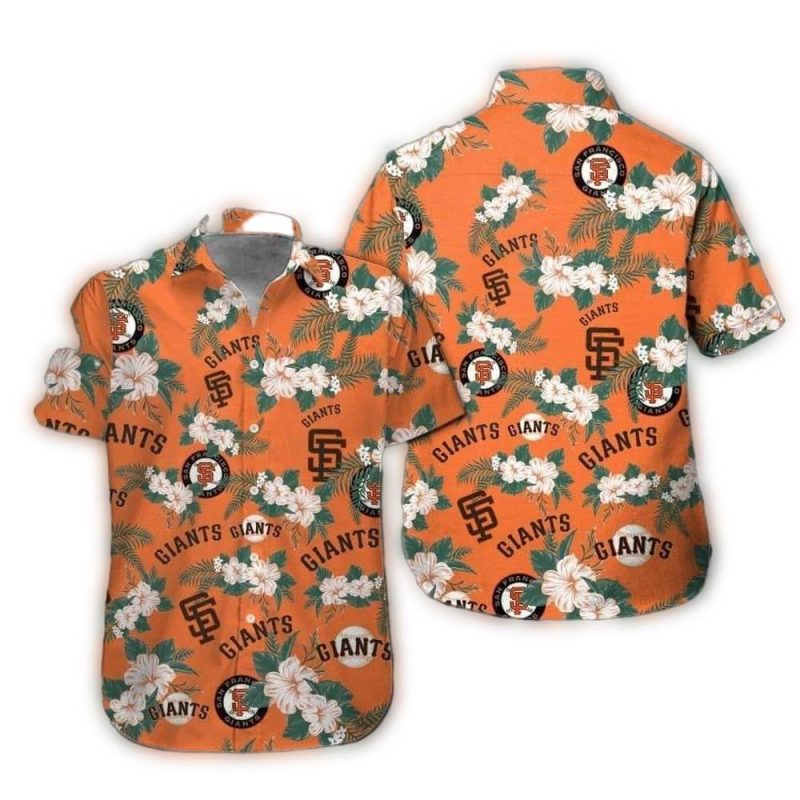 San Francisco Giants Flower Floral Pattern Hawaiian Shirt 1