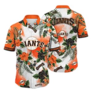 Vintage San Francisco Giants Floral Hawaiian Shirt For Fans