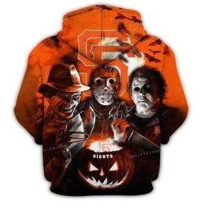 San Francisco Giants Friends Horror Halloween All-Over Print Hoodie