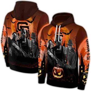 San Francisco Giants Halloween Vibes All-Over Print Hoodie For Fans