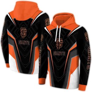 Futuristic Pattern San Francisco Giants All-Over Print Hoodie For Fans
