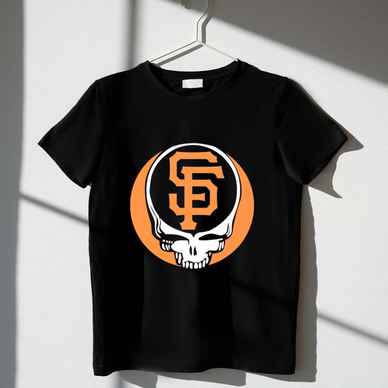 San Francisco Giants Grateful Dead Skull Logo Combo for Fans T Shirt t shirt 1 1