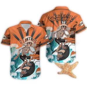 San Francisco Giants Grateful Dead Surf Style Hawaiian Shirt For Fans