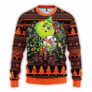 San Francisco Giants Grinch Hug Sweatshirt – Ugly Christmas Sweater
