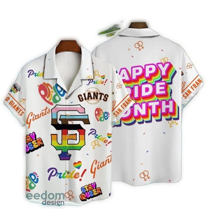 San Francisco Giants Happy Pride Month Hawaiian Shirt 1