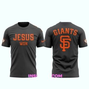 San Francisco Giants Jesus Won 2025 All-Over Print T-Shirt For Fans