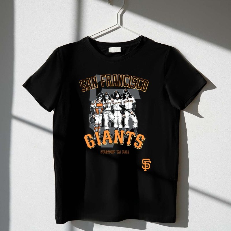 San Francisco Giants KISS Dressed To Kill T Shirt t shirt 1 1