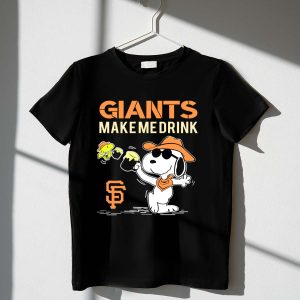 San Francisco Giants Snoopy Peanuts Fans T-Shirt – Make Me Drink Design