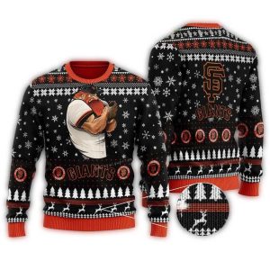 San Francisco Giants Christmas Ugly Sweater - Festive Mascot Design